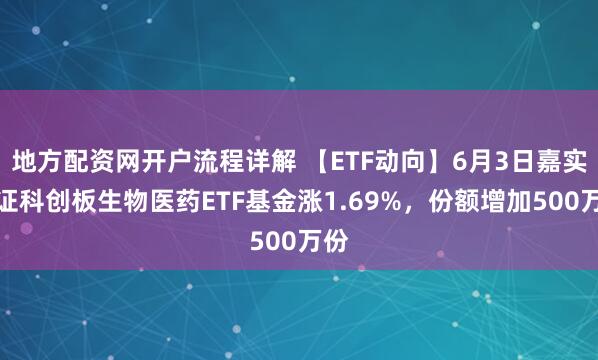 地方配资网开户流程详解 【ETF动向】6月3日嘉实上证科创板生物医药ETF基金涨1.69%，份额增加500万份