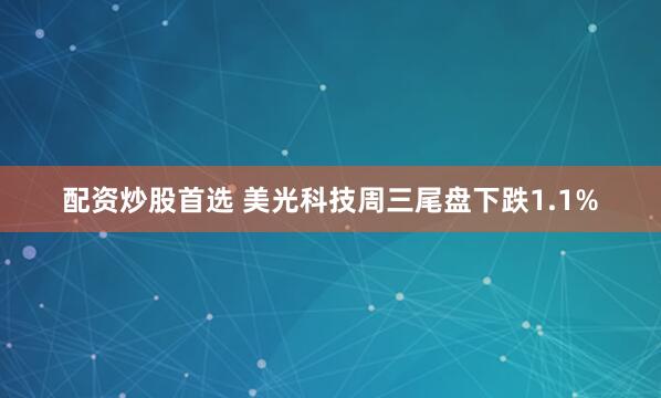 配资炒股首选 美光科技周三尾盘下跌1.1%